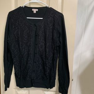 Black Lace Merona Cardigan